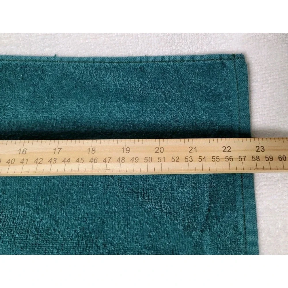 Vintage Cannon Bath Towel Hand And Washcloth Green Hearts Lace Cottage